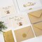 50 Pack Baby Shower Thank You Cards Boxed Vintage Khaki Cloth Note Card with Envelopes Stickers Greeting Blank Cards for Girl Birthday Baby Shower Gender Reveal
